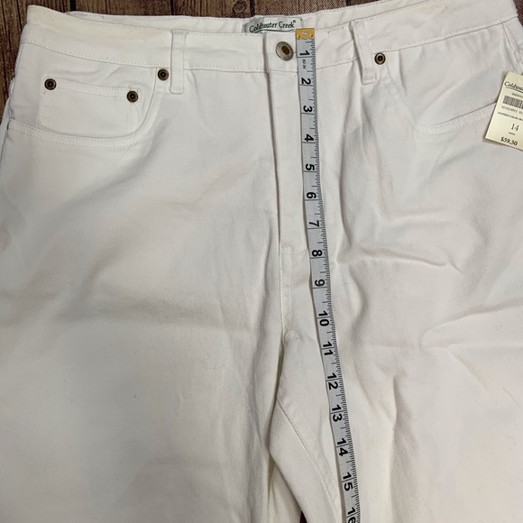 NWT Coldwater Creek White Cropped Jeans - Picture 3 of 6